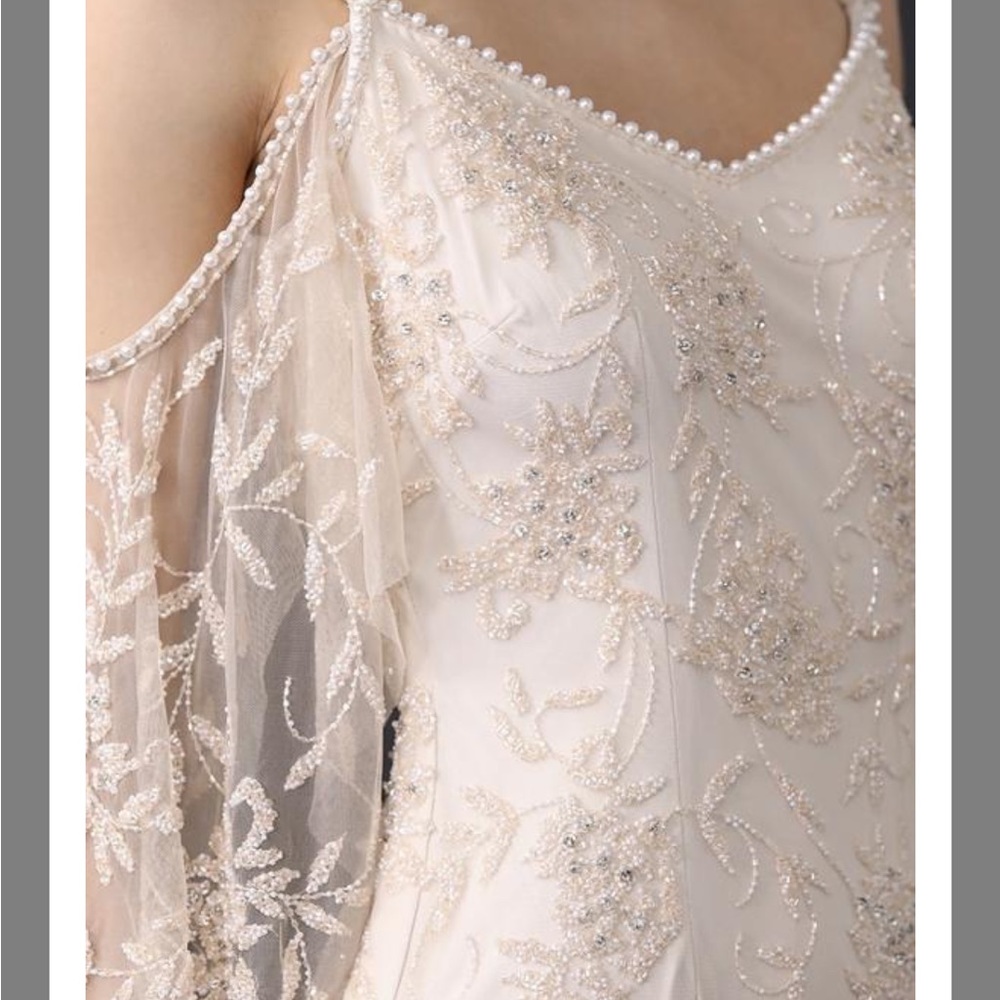 Theia Wedding Dress Size 12 - Picture 9 of 14